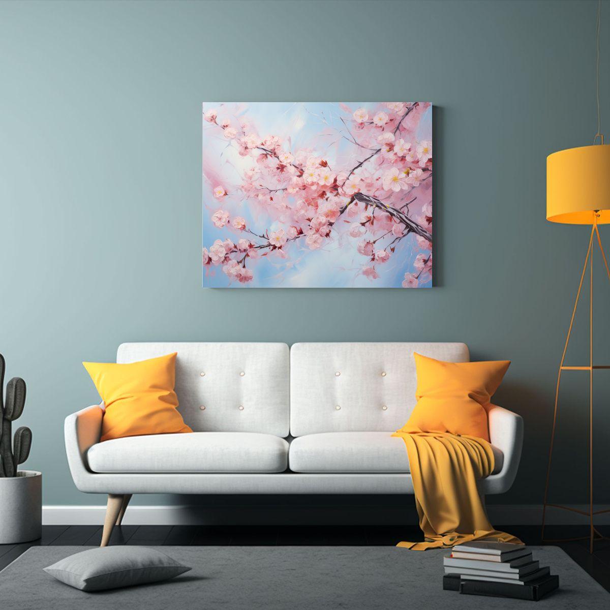 Pintura Abstracta De Alta Calidad Con Tema De Flores De Cere 30x20cm-2