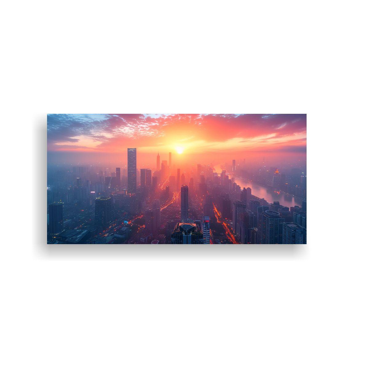 Cuadro De Dibujo Elegante Del Skyline De Place 80x40cm-0