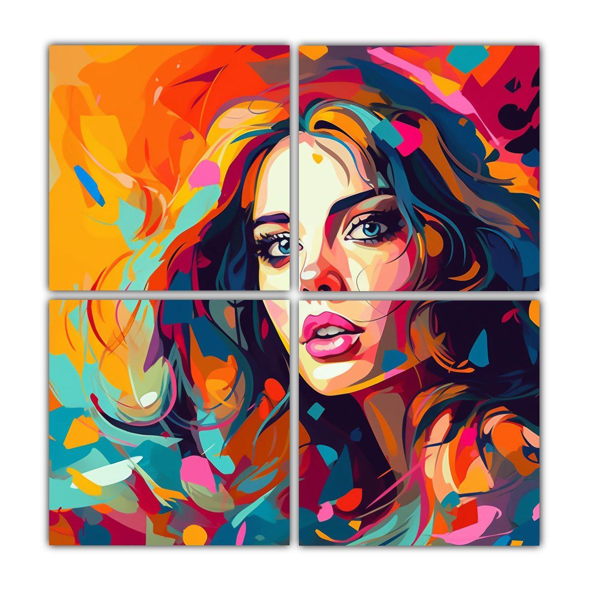 Pintura Por Números En Lienzo De Composición 180x180 Cm-0