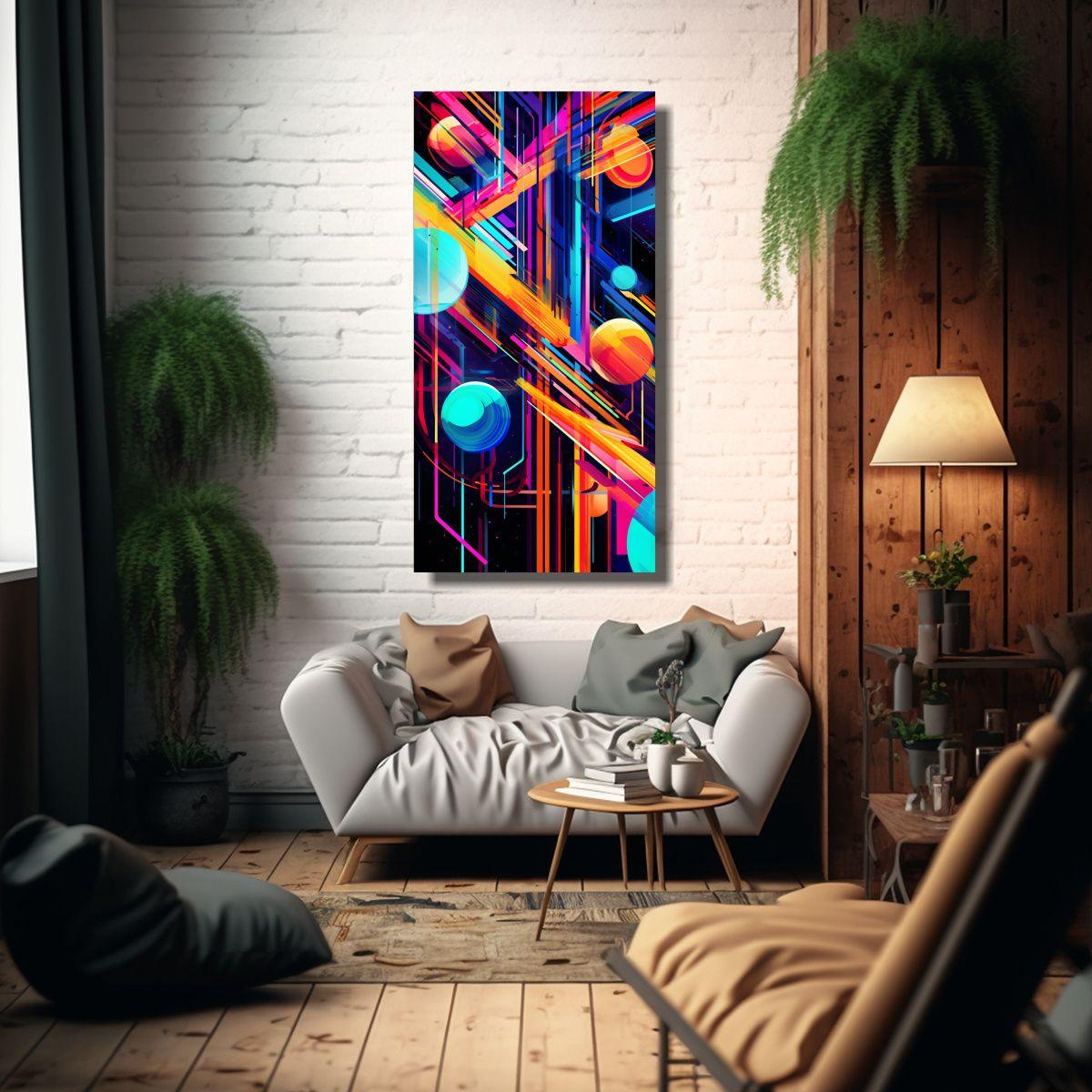 Pinturas Decorativas Que Fusionan El Arte 50x100cm-2