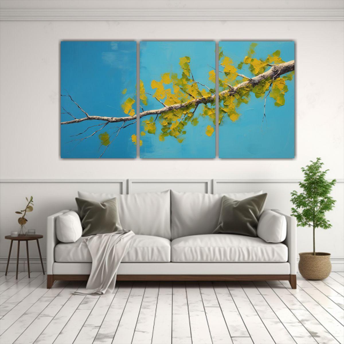 Pintura Abstracta De Un árbol De álamo Temblón 240x120 Cm-2