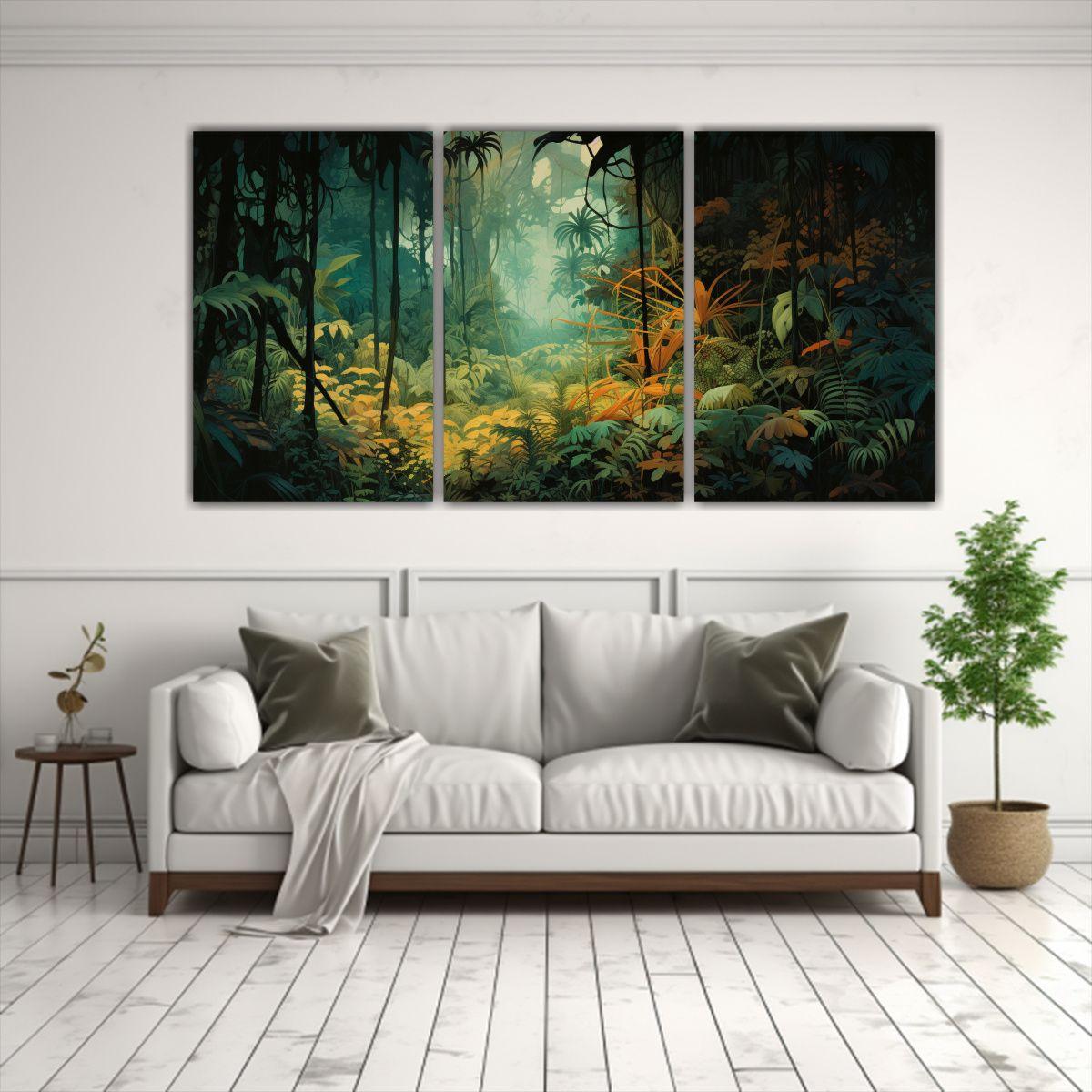 Pinturas Decorativas De La Selva Del Sudeste 120x60 Cm-2