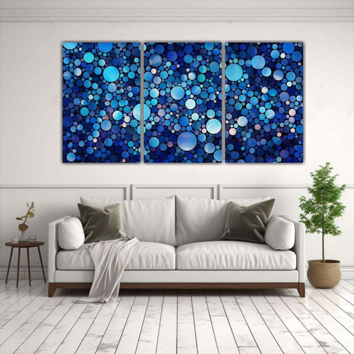 Pinturas Decorativas Con Patrón De Círculo 180x90 Cm-2