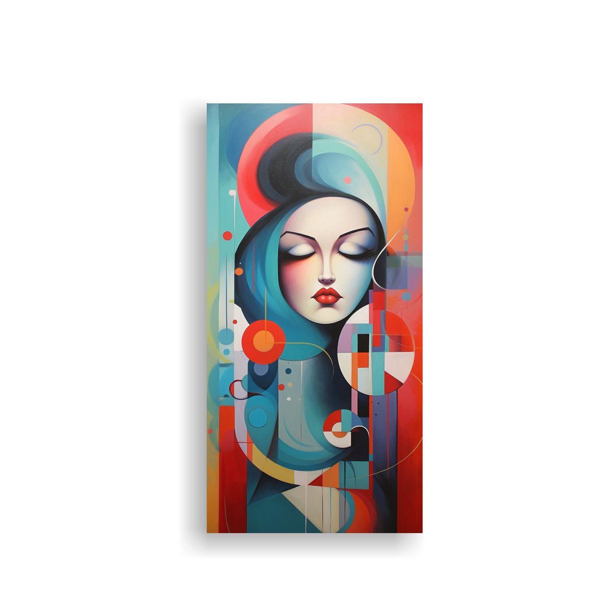 Cuadros Abstractos Con Figuras Geométricas 70x140cm-0