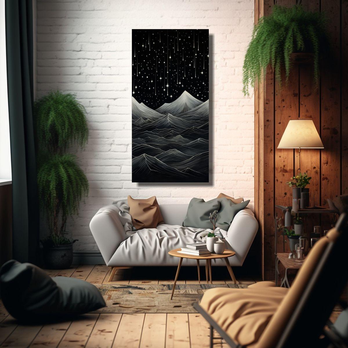 Cuadro Moderno Equilibrio Visual Paisaje 30x60 Cm-2