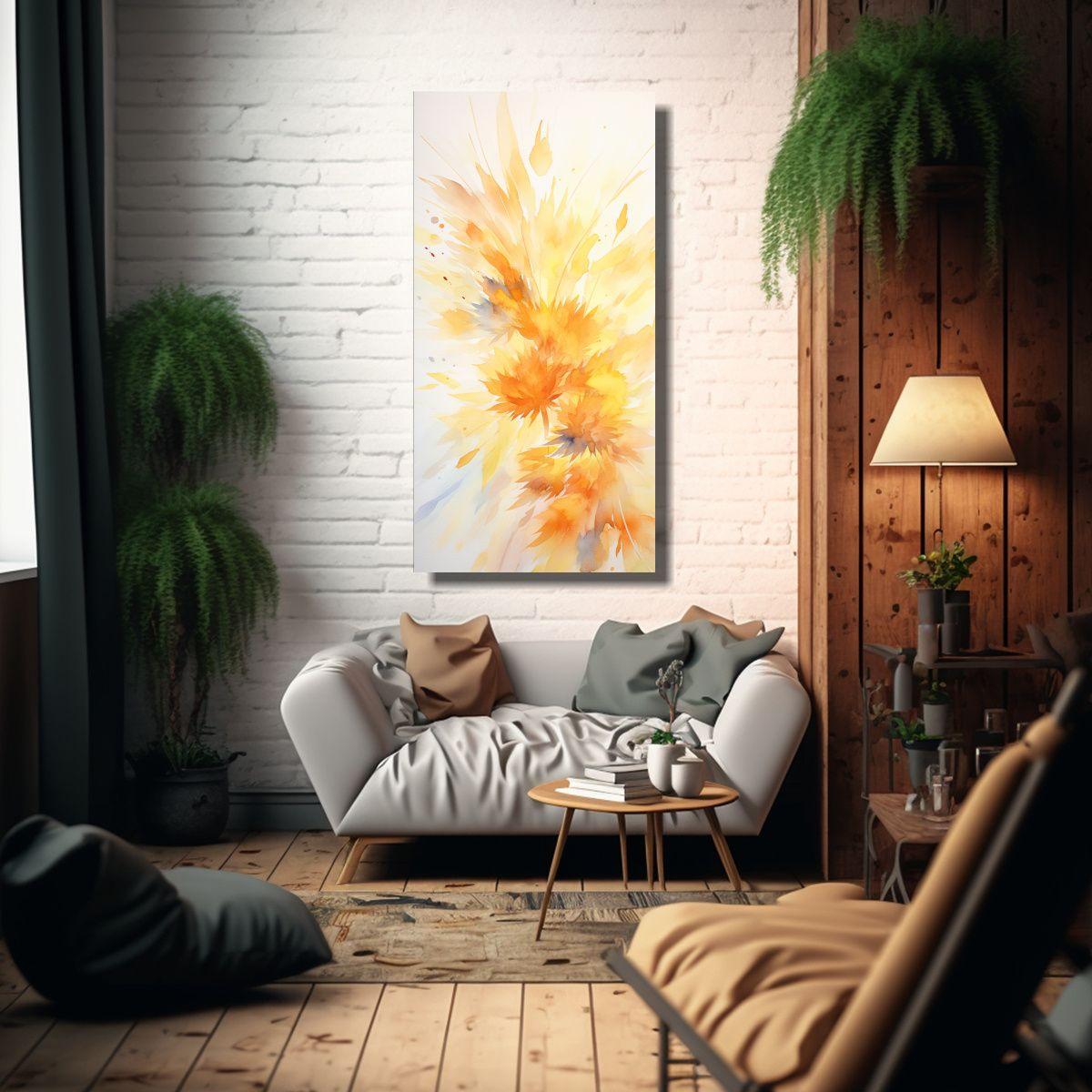 Pinturas Decorativas Estilo Acuarelas Rayos 80x160cm-2