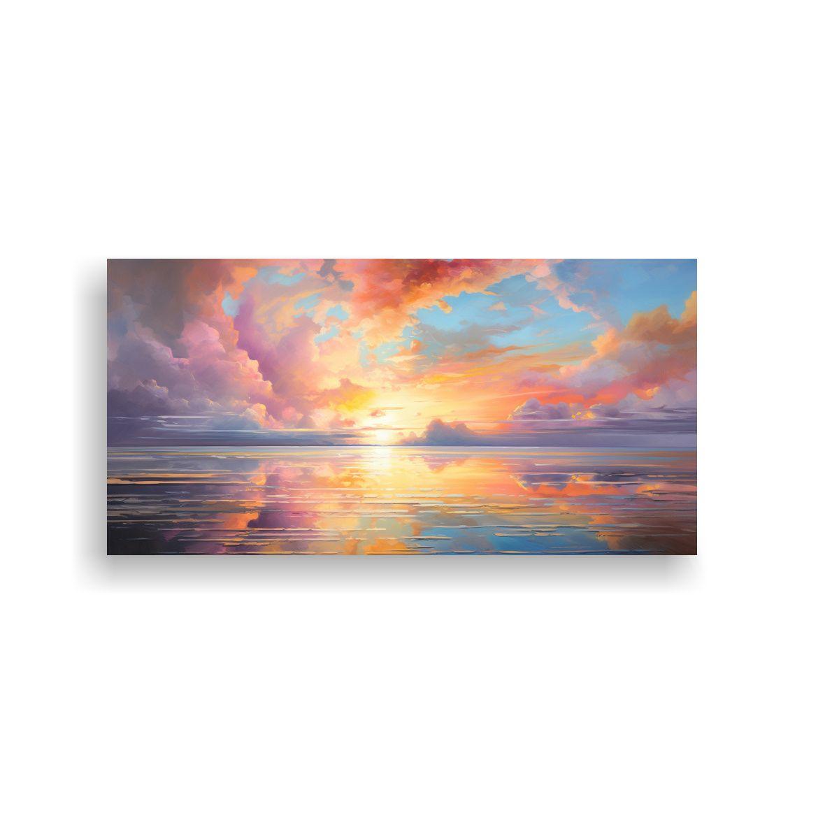 Pinturas De Contraste Horizontal Al Amanecer Y Ata 40x20cm-0