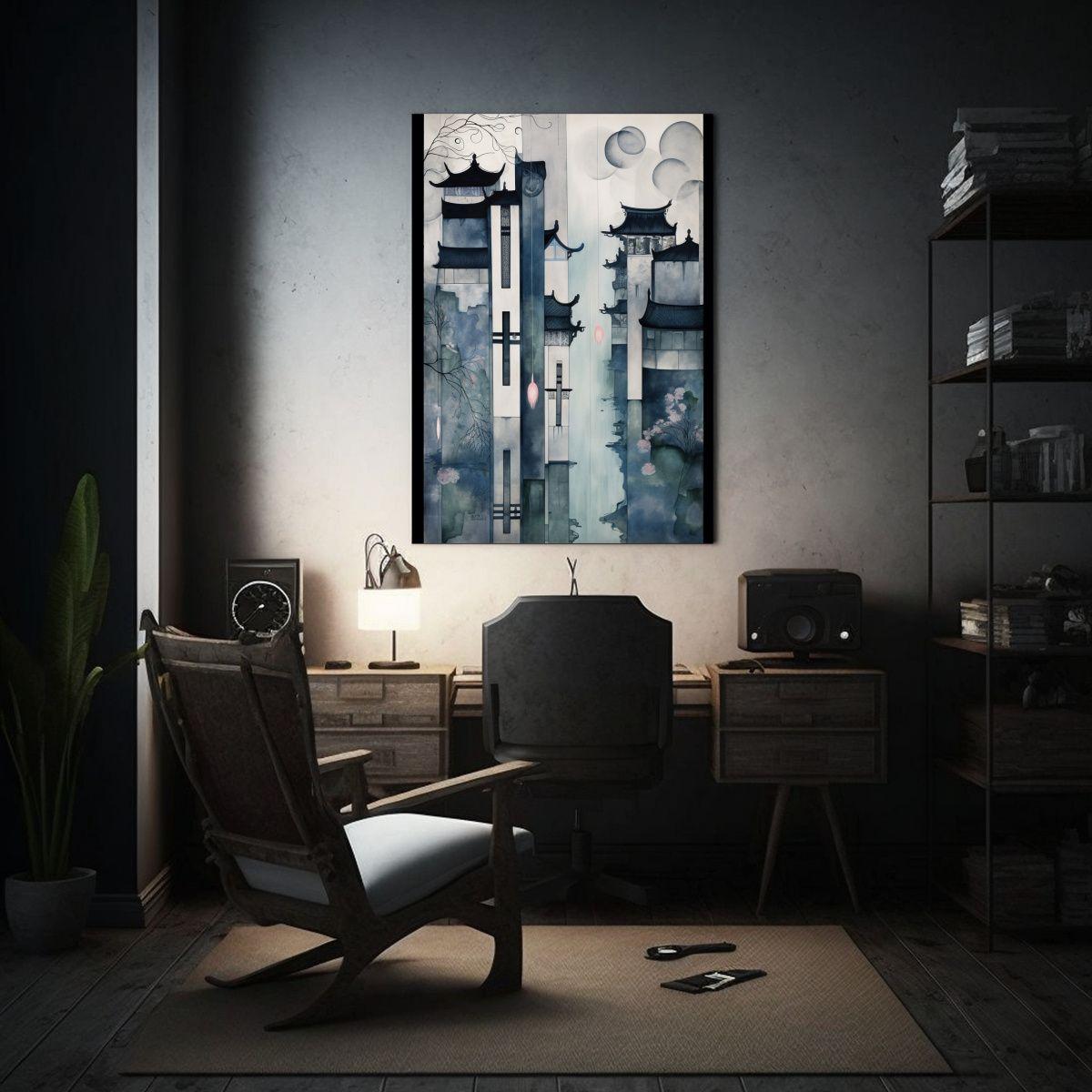 Cuadro De Lienzo Forma Espacio Charles Rennie 50x75cm-2