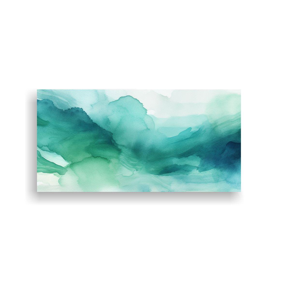 Pinturas Abstractas Acuarela Minimalista En Tonos 40x20cm-0