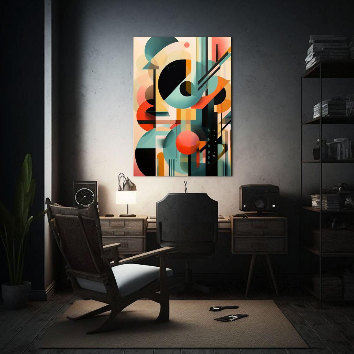 Pintura De Pared Abstracta Rectangular 20x30cm-2