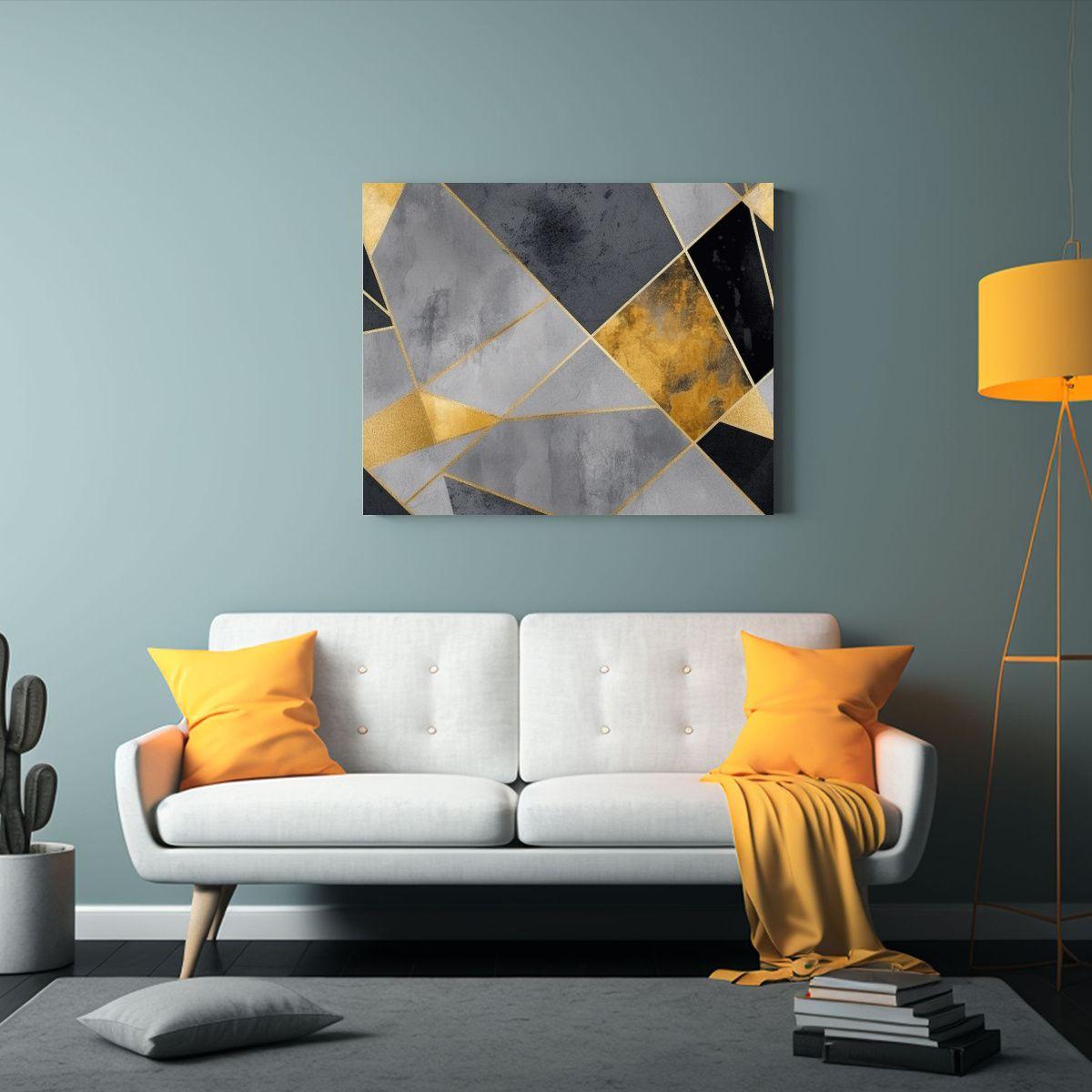 Cuadro Decorativo Con Tonos Coloridos Y Formas 40x30cm-2