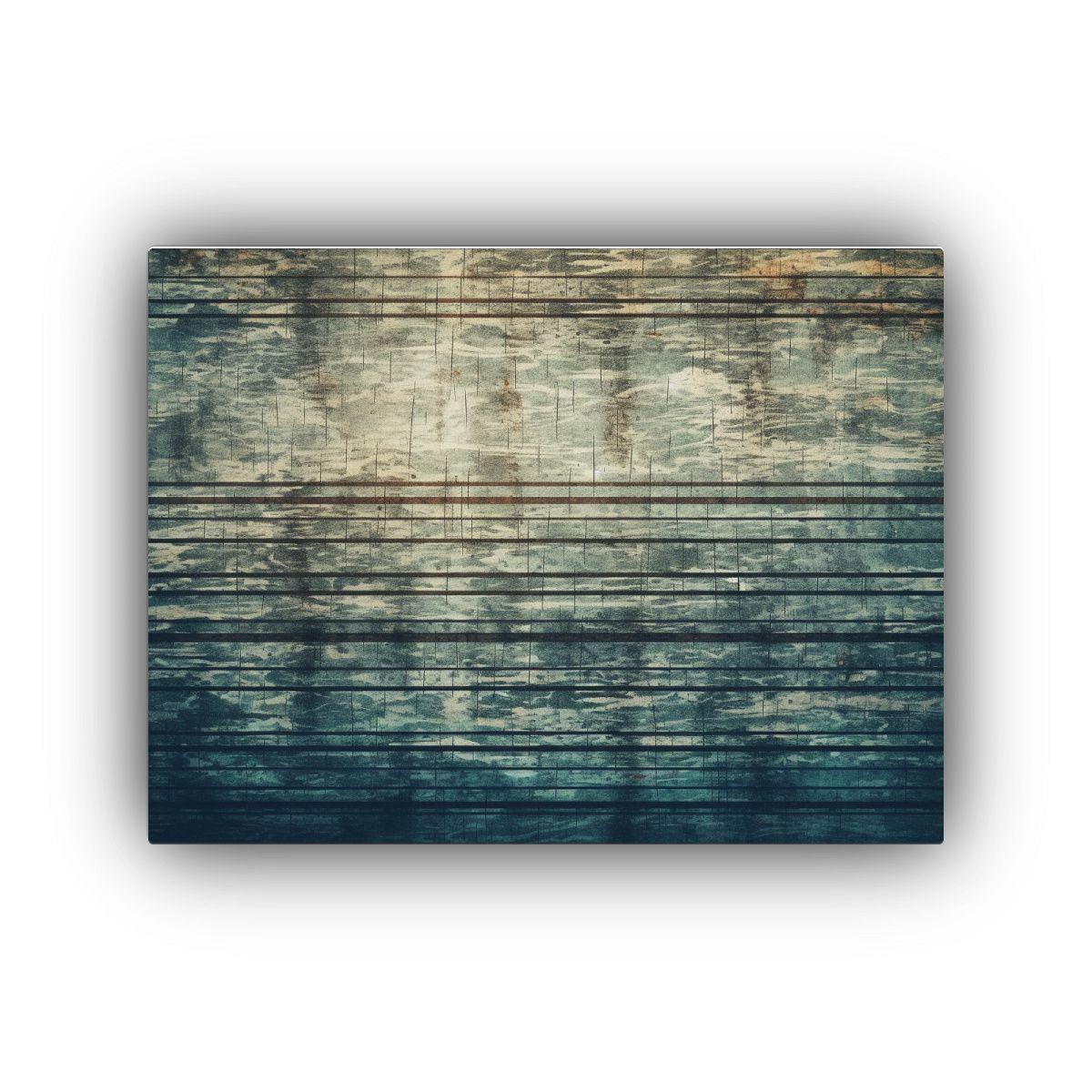 Cuadro Abstracto Grunge Con Textura De Líneas 90x60cm-0