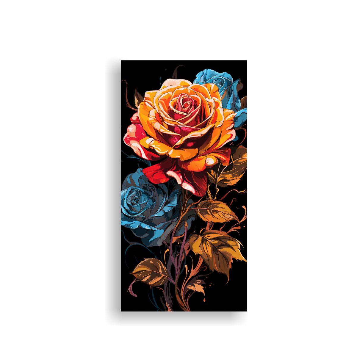 Lienzo Inspirador: Diseña Una Rosa Estilo 40x80cm-0