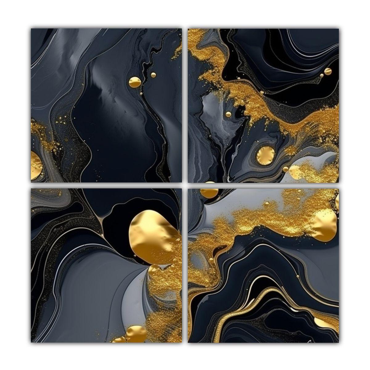 4 Cuadros Decorativos De Poder De Composiciones 200x200 Cm-0