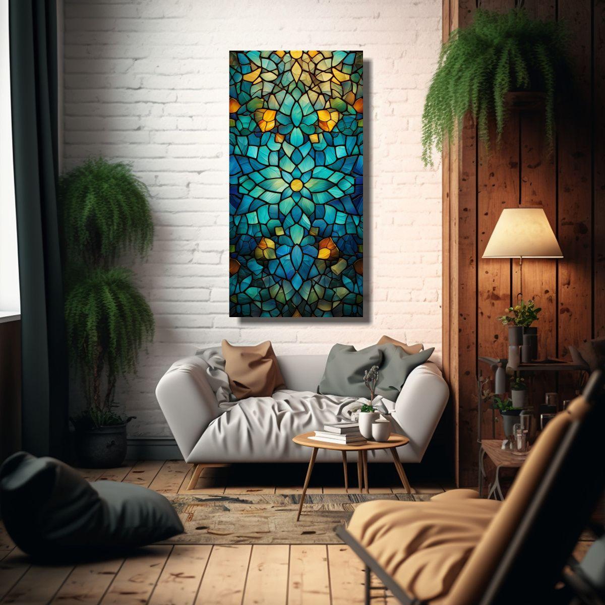 Arte Simétrico Hermoso Reinterpretación 70x140cm-2
