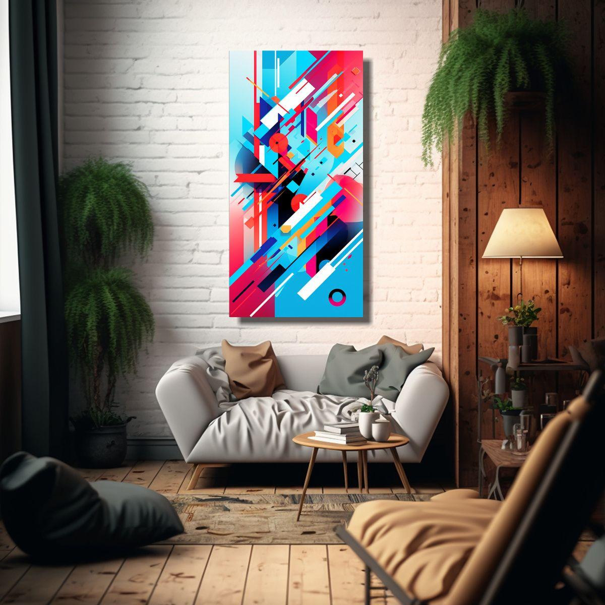 Fondo Abstracto Con Una Variedad De Pinturas 20x40cm-2