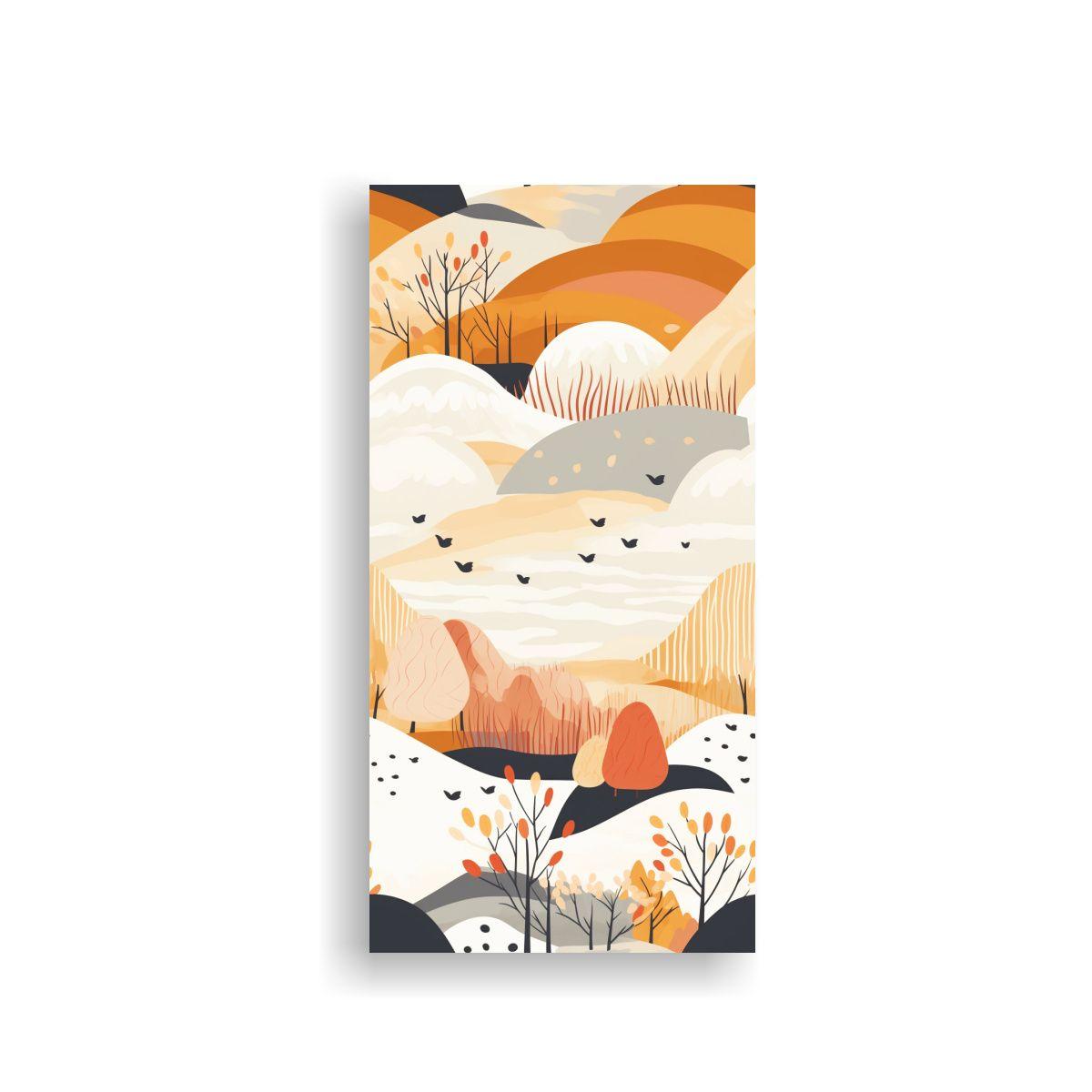 Pinturas Decorativas De Paisaje Escandinavo 70x140cm-0