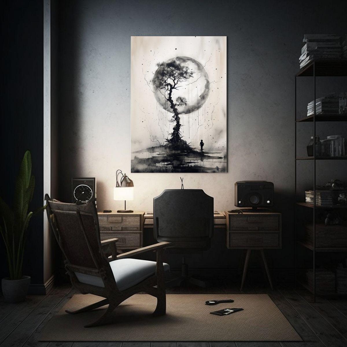 Lienzo Tonalidades Comedor Pintura Tinta 50x75cm-2