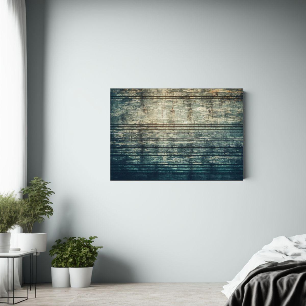 Cuadro Abstracto Grunge Con Textura De Líneas 120x80cm-2