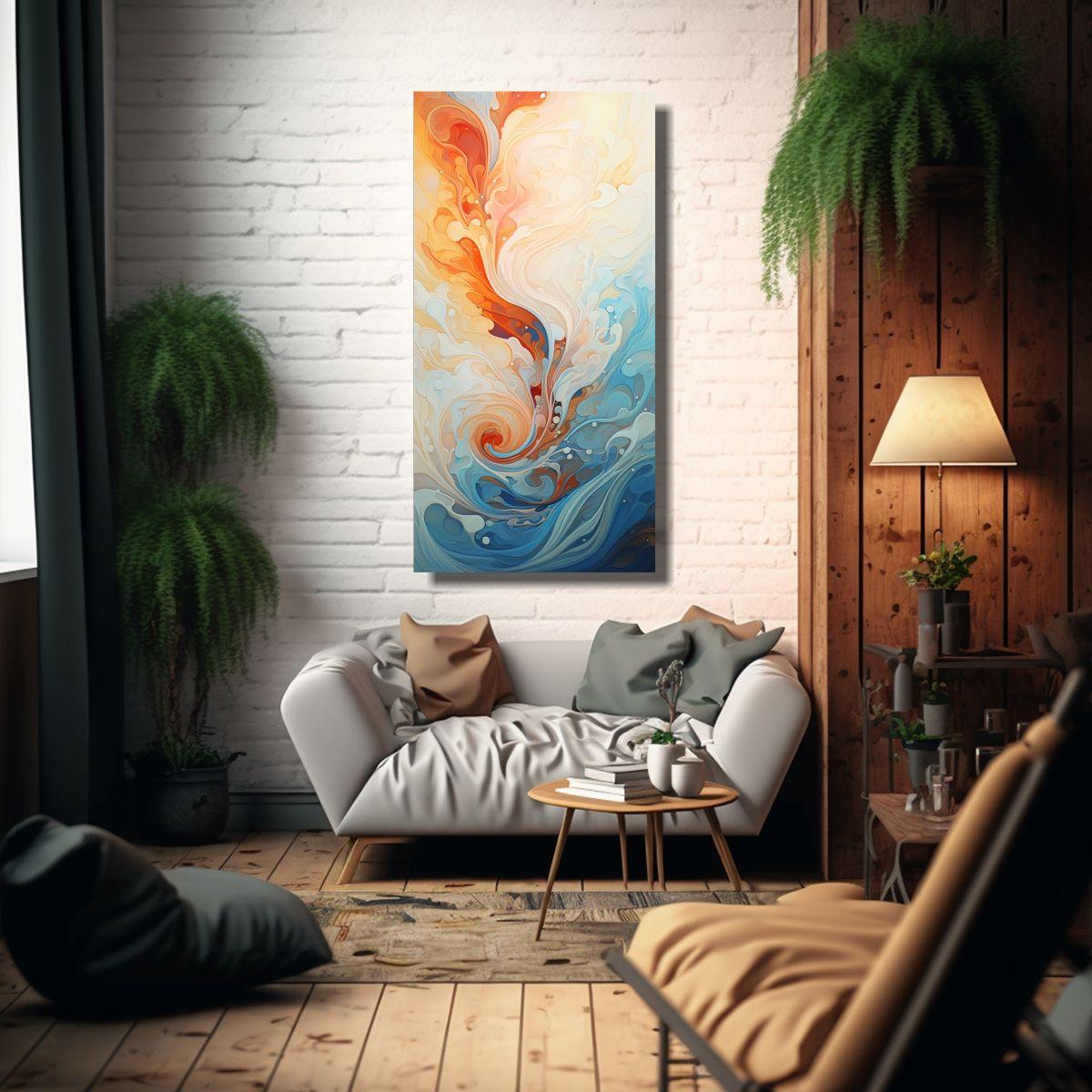 Pinturas Abstractas Pop Art Melódicas Inspiradas 70x140cm-2