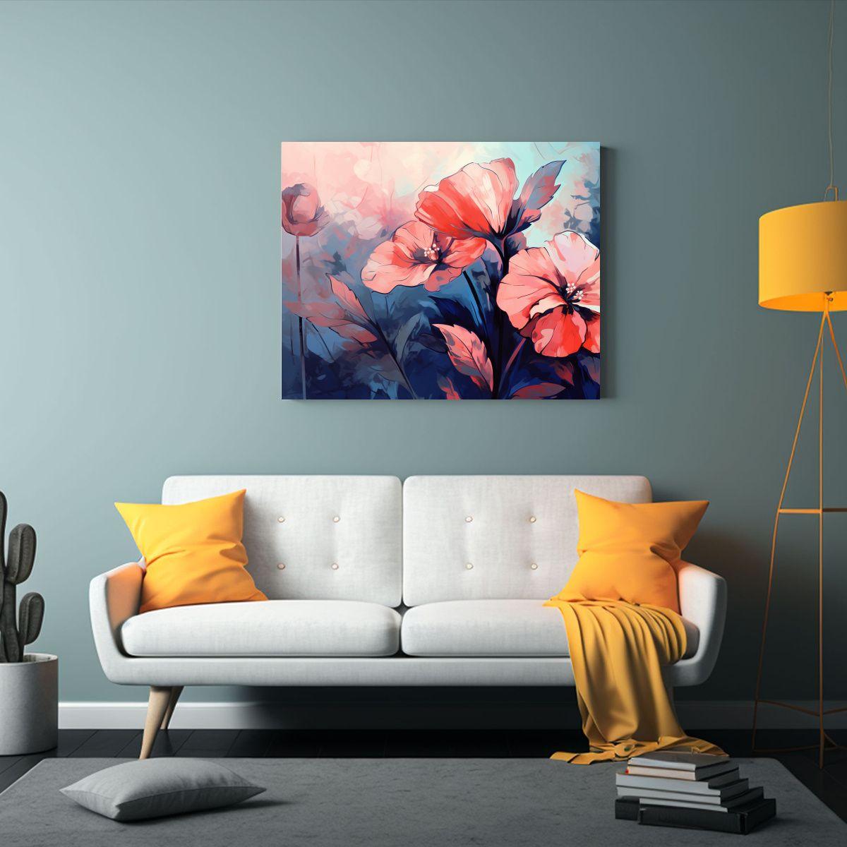 Pinturas De Decoración Modernas Estilo Neonoir En Lienzo. 65x50cm-2