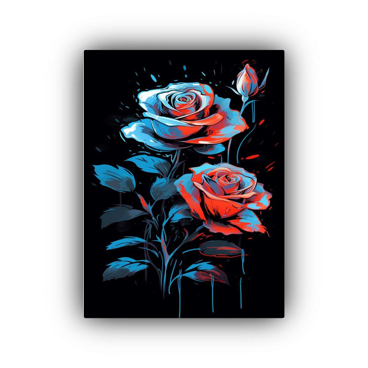 Cuadro Escenario Wild Dreams Arts Lienzo Rosas De 40x60cm-0