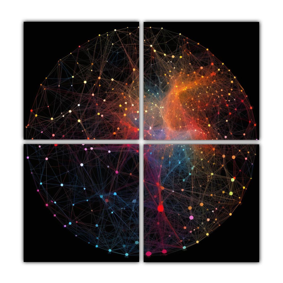 Pinturas Decorativas De Matemáticas Complejas AI 80x80 Cm-0