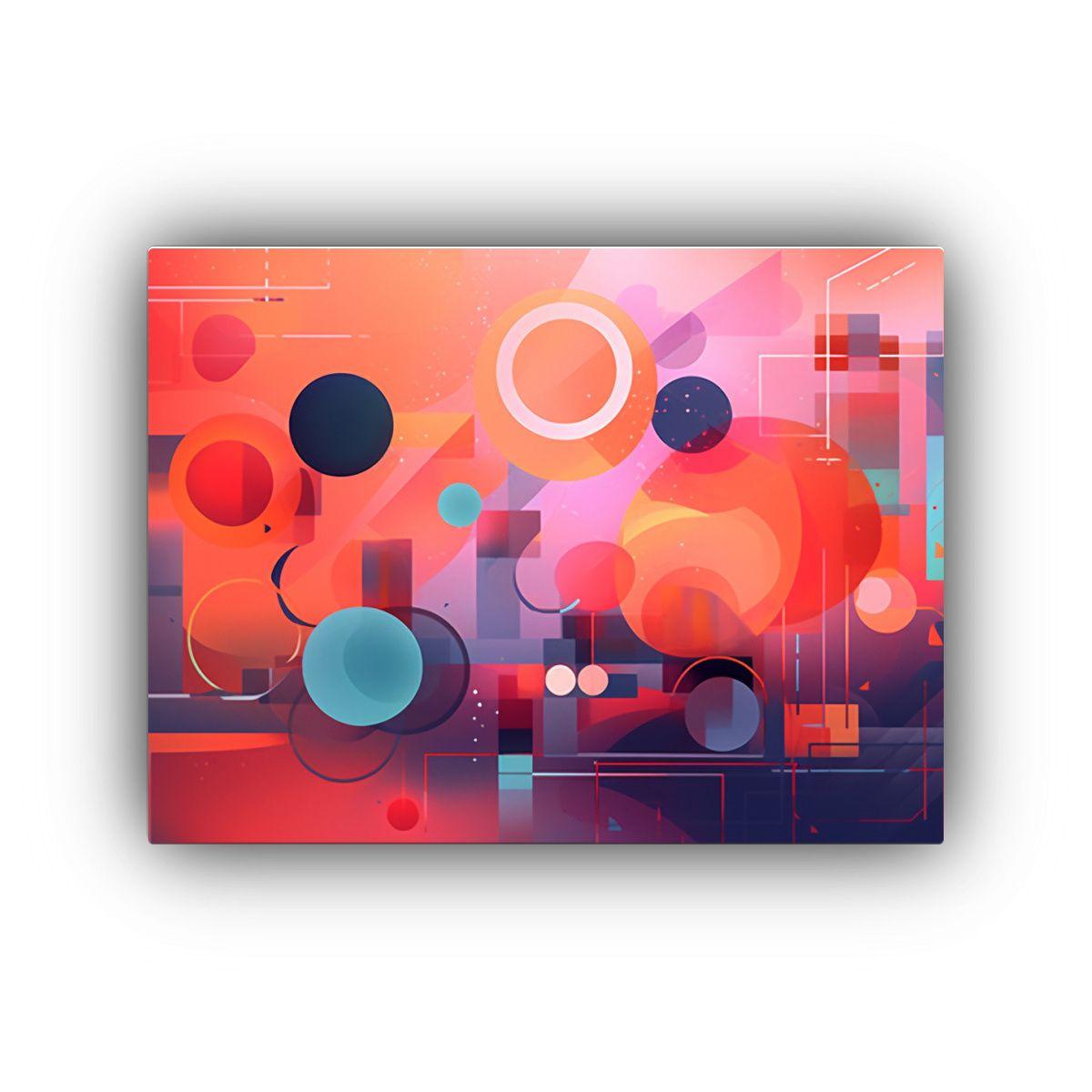 Mundo Abstracto Inspirado En Pinturas Decorativas Para Juego 65x50cm-0