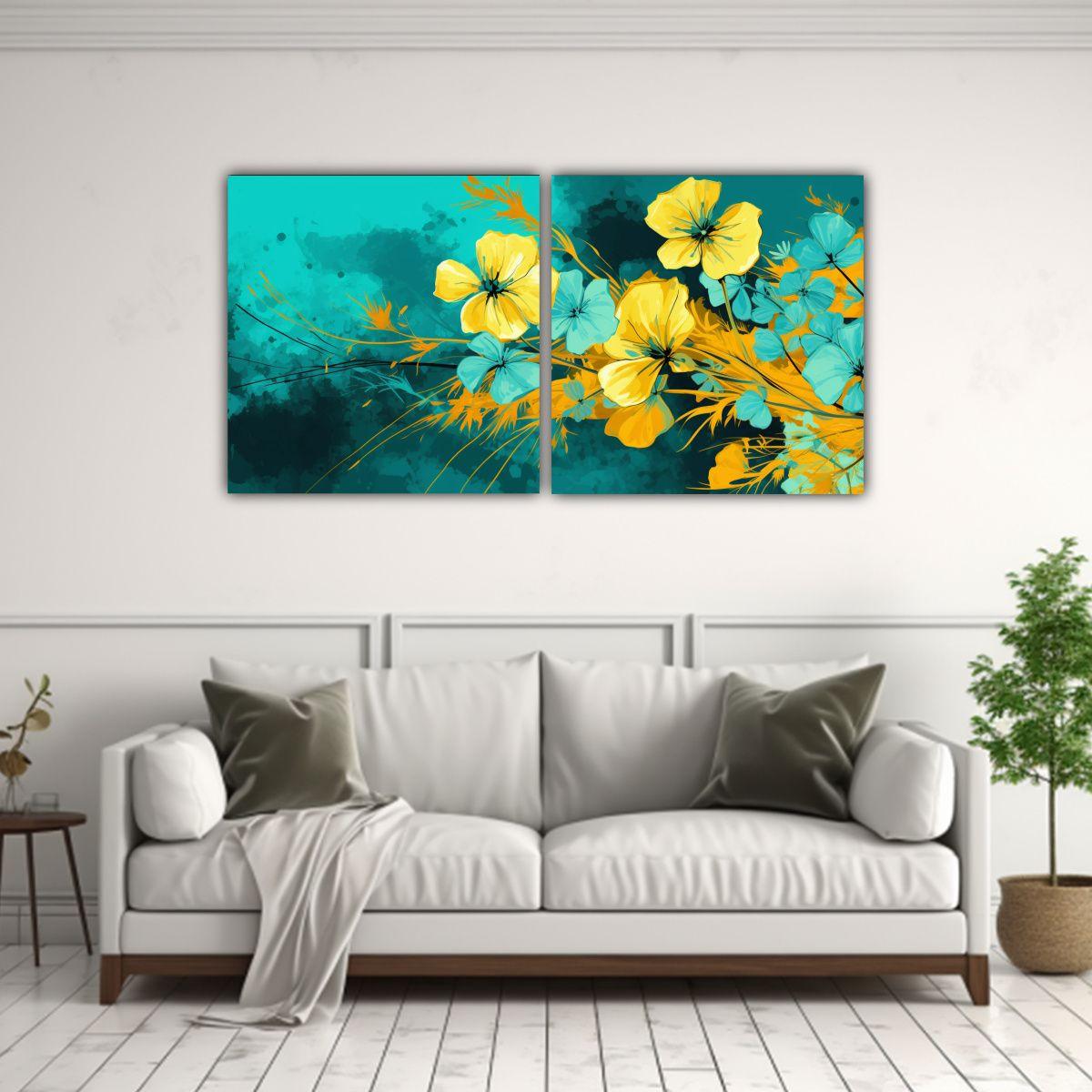 Pinturas Decorativas Modernas De Lienzo 60x30 Cm-2