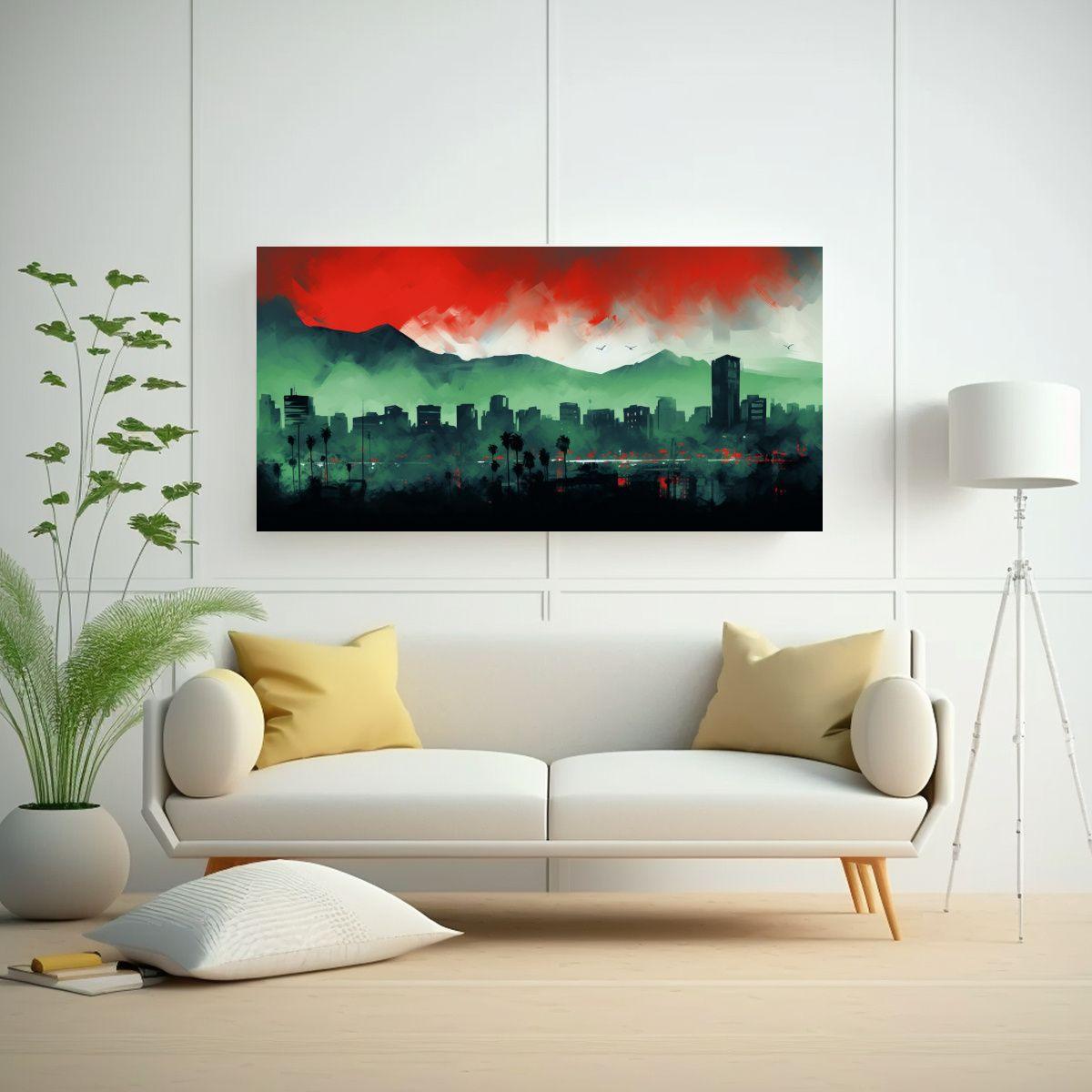 Pinturas Decorativas Neono En Santiago En Colores  80x40cm-2