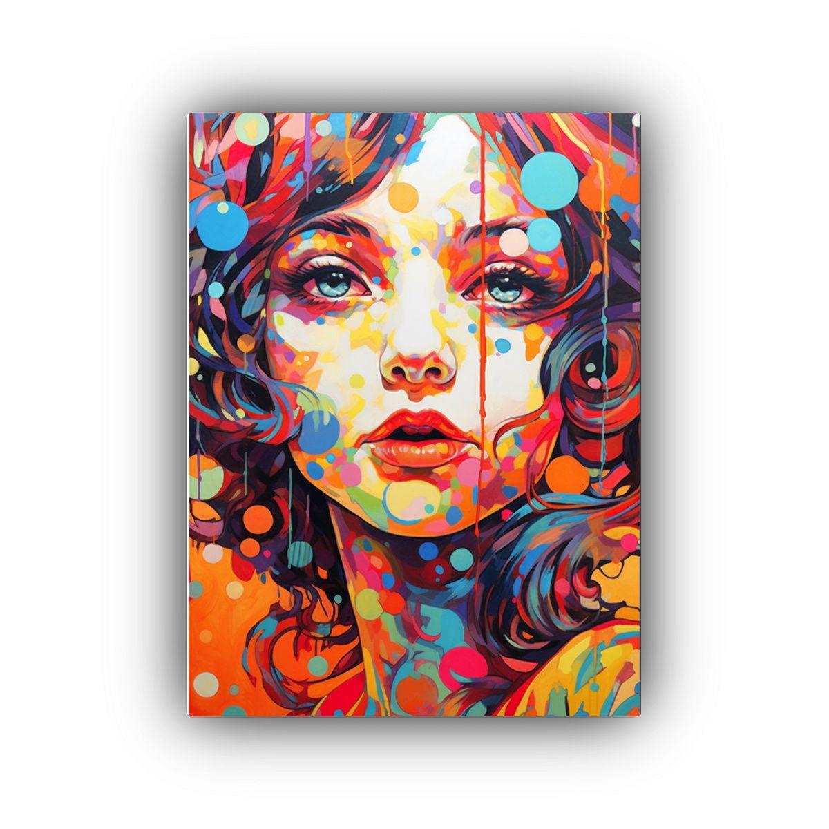 Tela Estilo Galería: Niña Comiendo Helado 40x60cm-0