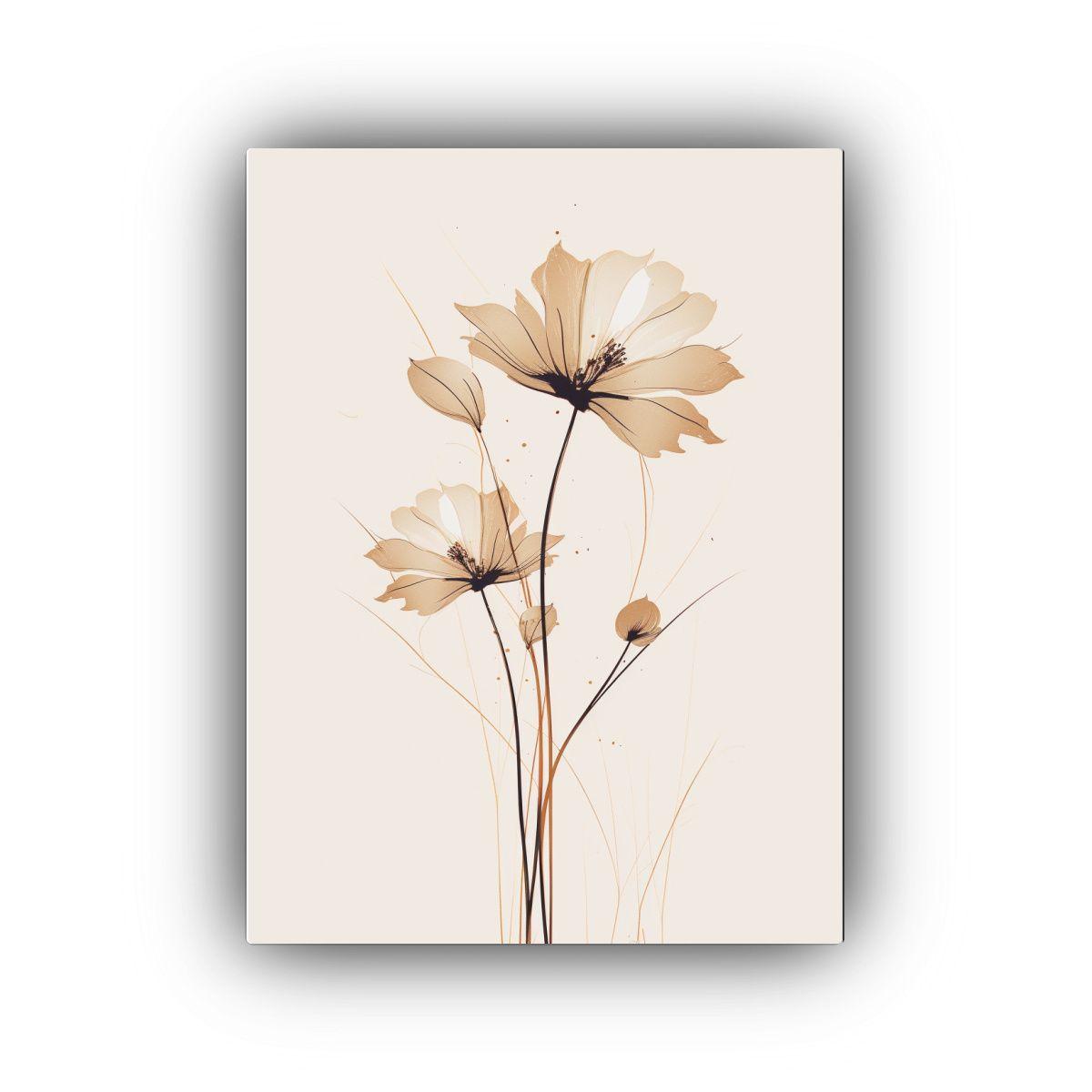 Tela En Bastidor Moderna De Intensidad 40x60cm-0