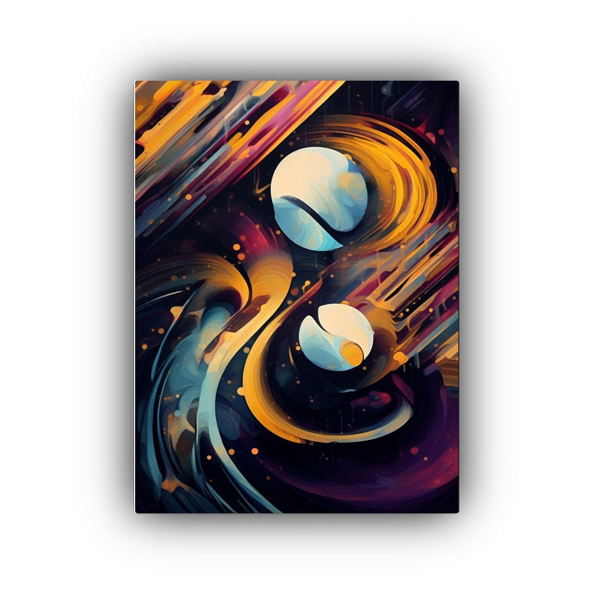 Pinturas De Decoración Abstracta En Estilo Jazz 80x120cm-0