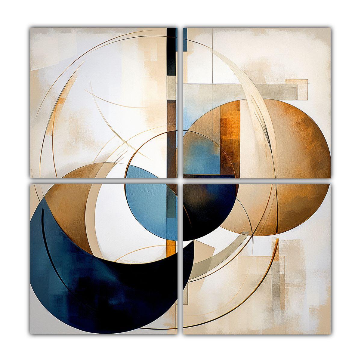 Arte Abstracto Que Imagina La Armonía De Colores 180x180 Cm-0