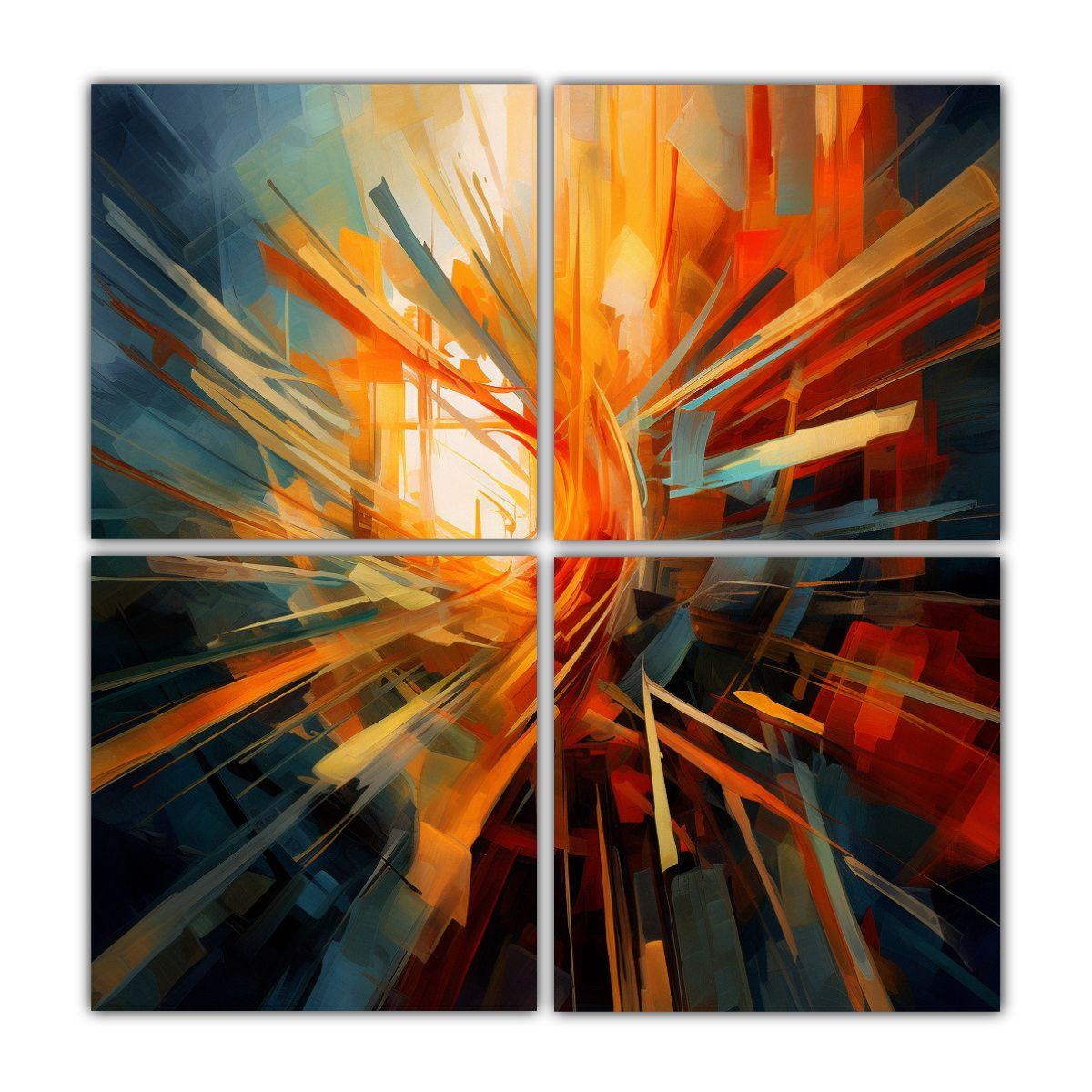Pinturas Decorativas De La Vanguardia Abstracta 40x40 Cm-0