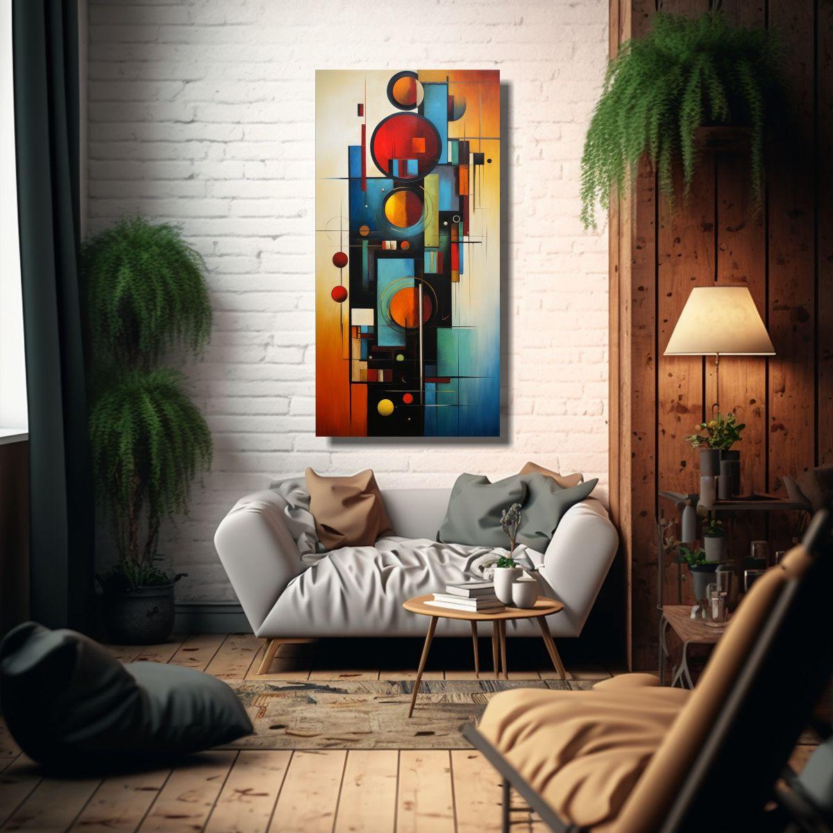 Cuadros Abstractos Para Decorar Con Estilo Y Poder 30x60cm-2