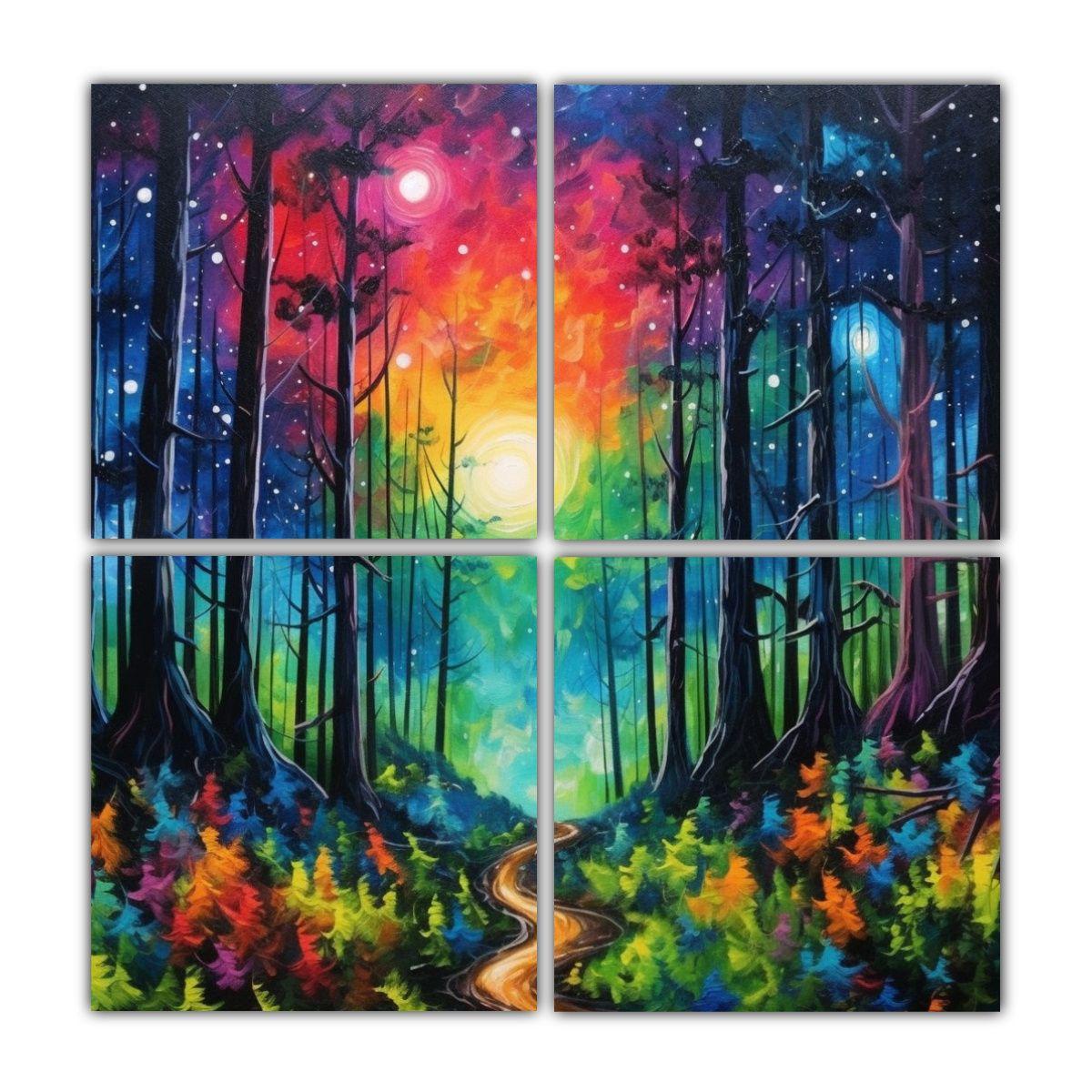 Cuadros Temáticos Que Fusionan La Tranquilidad 160x160 Cm-0