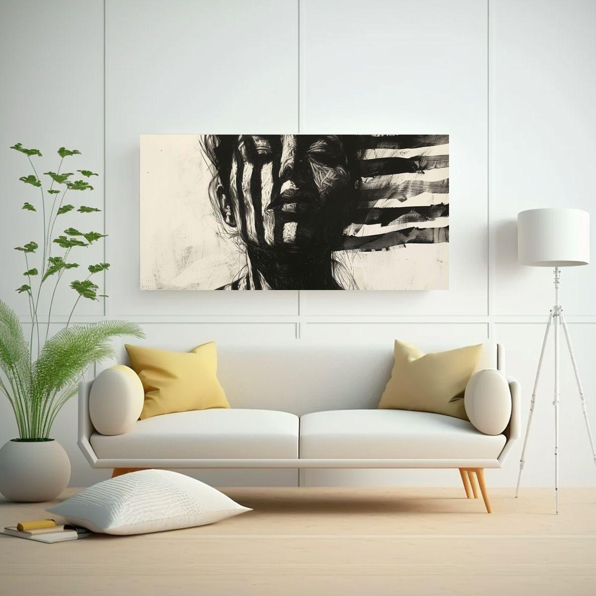 Pintura Decorativa De Arte Temático De Retrato 140x70cm-2