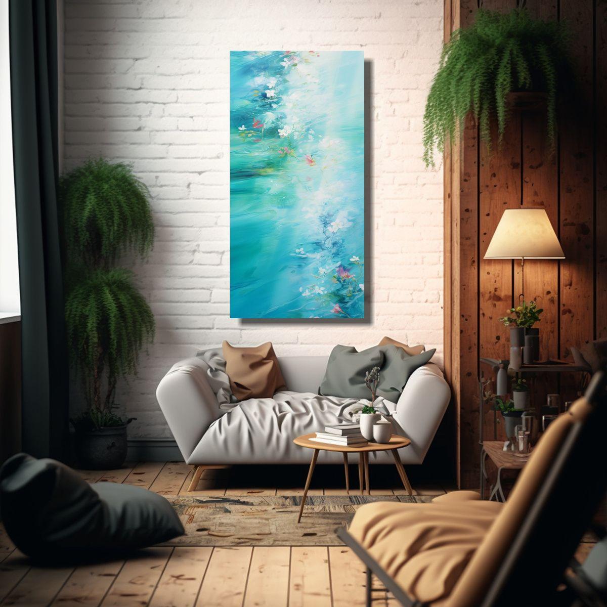 Pintura Decorativa De Abstracción De Arte Fino, 70x140cm-2