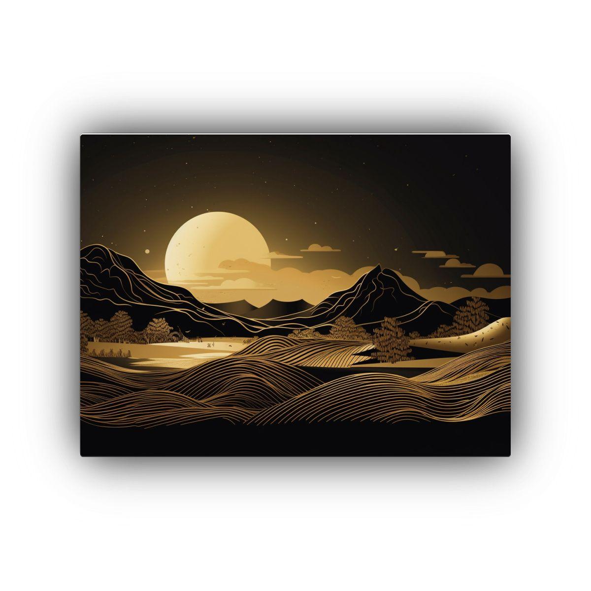 Cuadro Lienzo Dormitorio Paisaje Minimalista 45x30cm-0