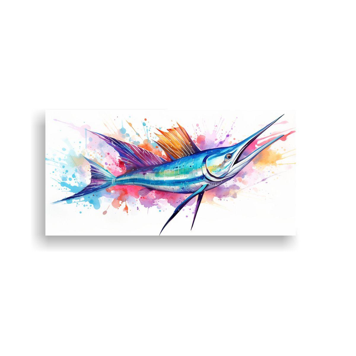 Cuadro De Temática Full Color: Vela De Pez Vela E 160x80cm-0
