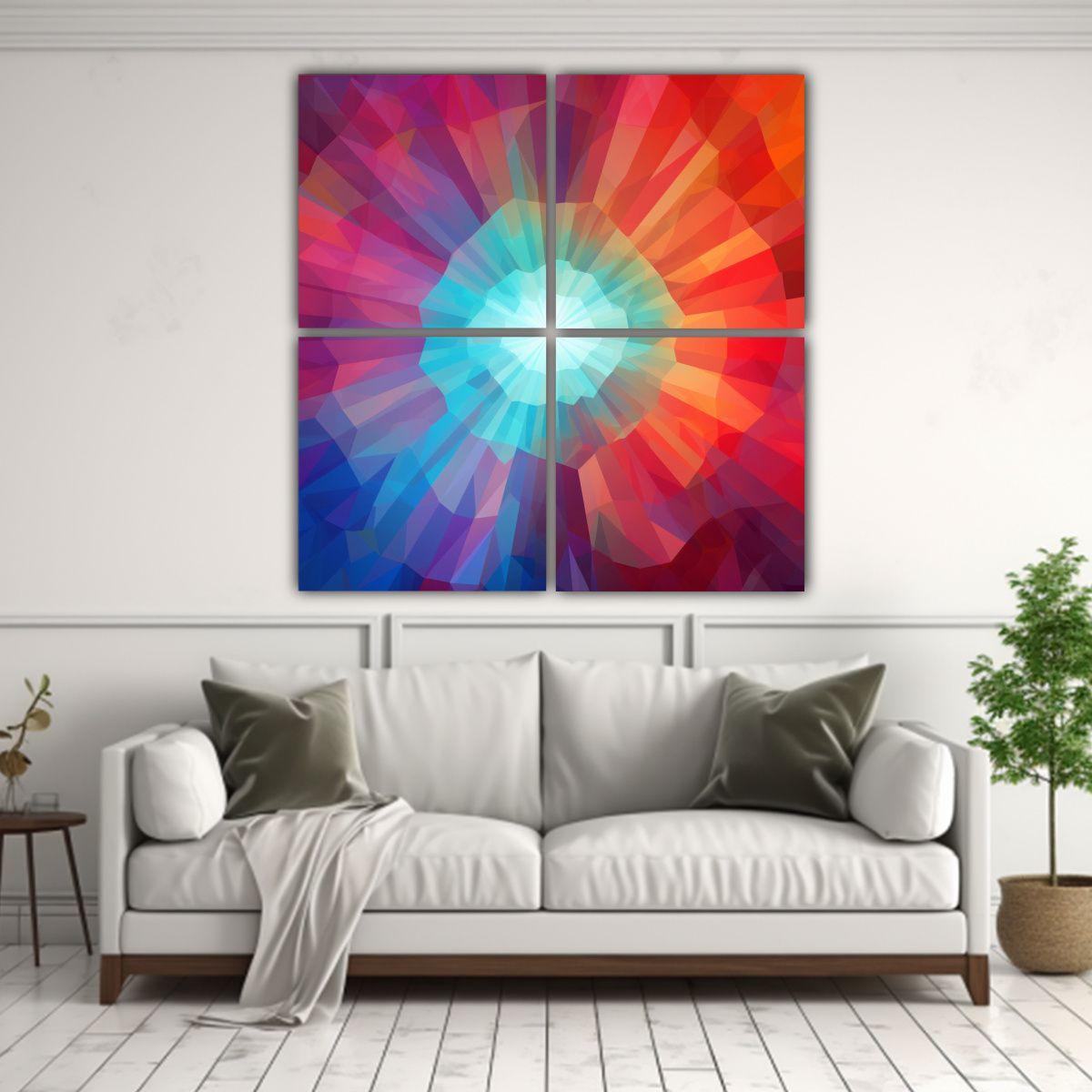 Cuadros Acuarela Mágico Fondo Abstracto 200x200 Cm-2