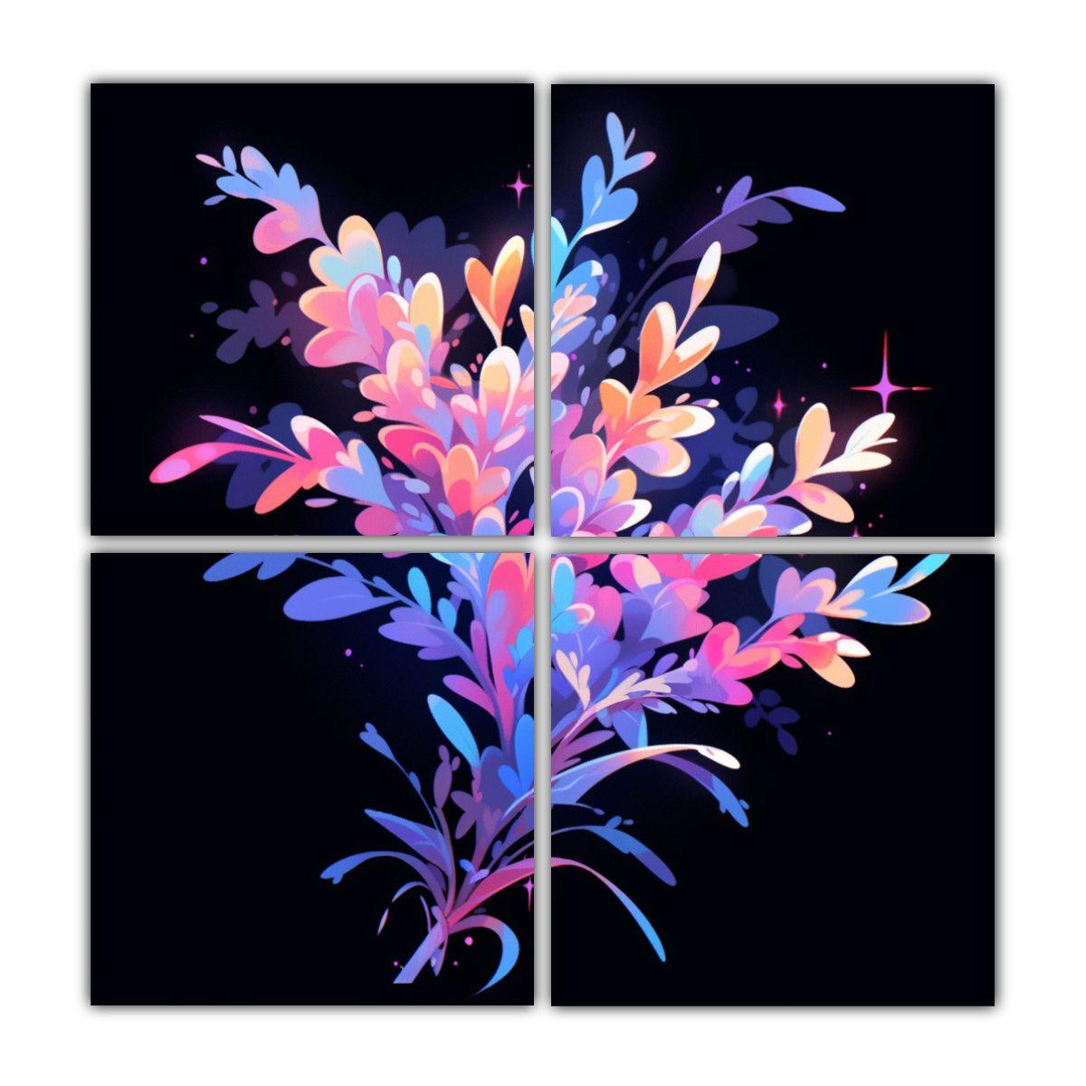 Cuadros Modernos Escenario Rainbow Colors 40x40 Cm-0
