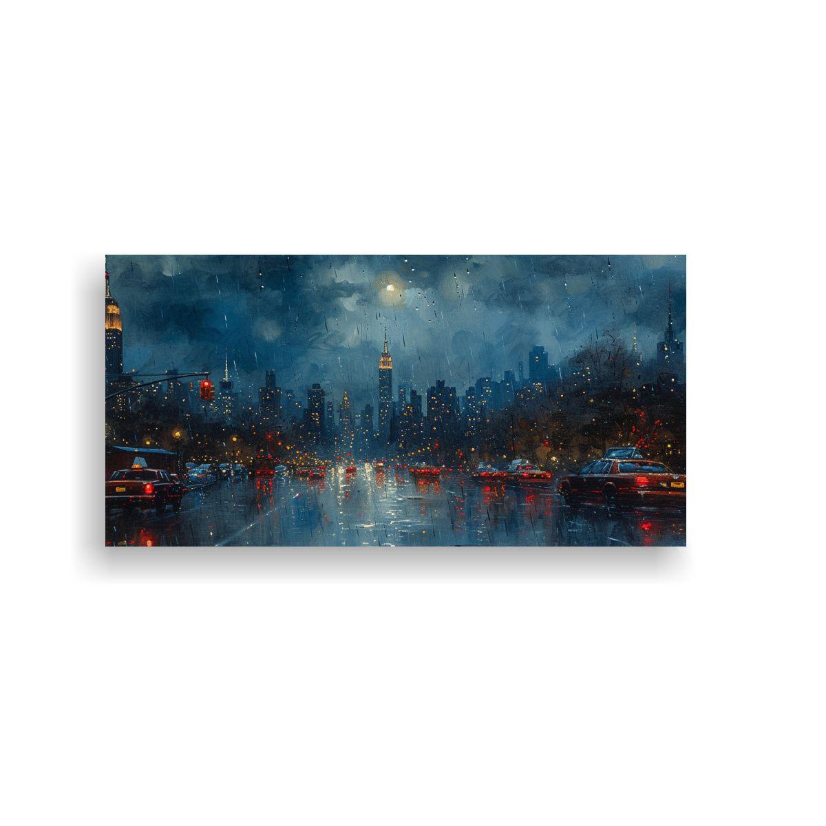 Pintura Estilo óleo Maestra Moderna Lluviosa 140x70 Cm-0