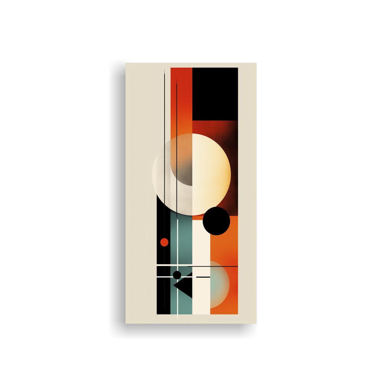 Arte Minimalista Geométrico De Bauhaus Estilo 20x40cm-0