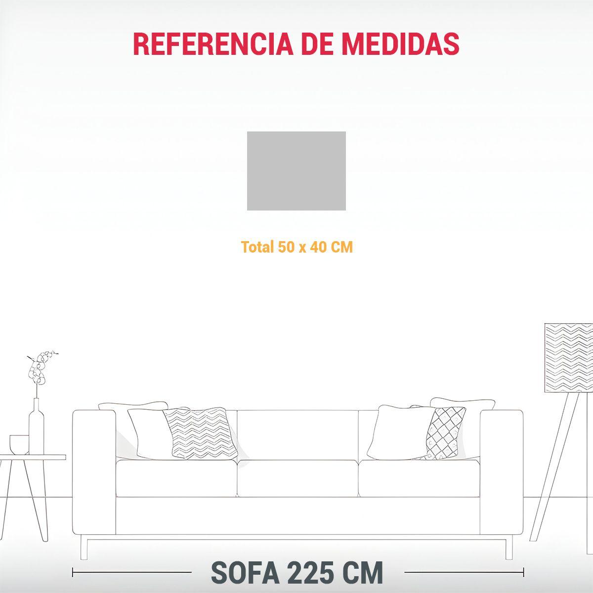 Cuadro Moderno Minimalista De Ciudad En Lienzo De Tela 50x40cm-1