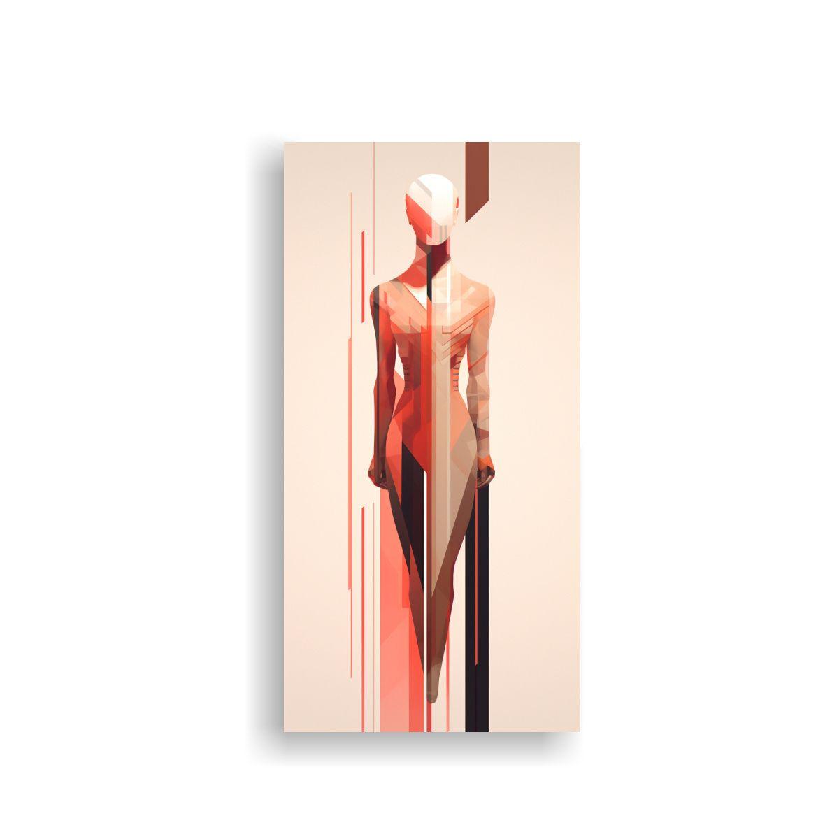 Pinturas De Arte Abstracto Temática Figura 20x40cm-0