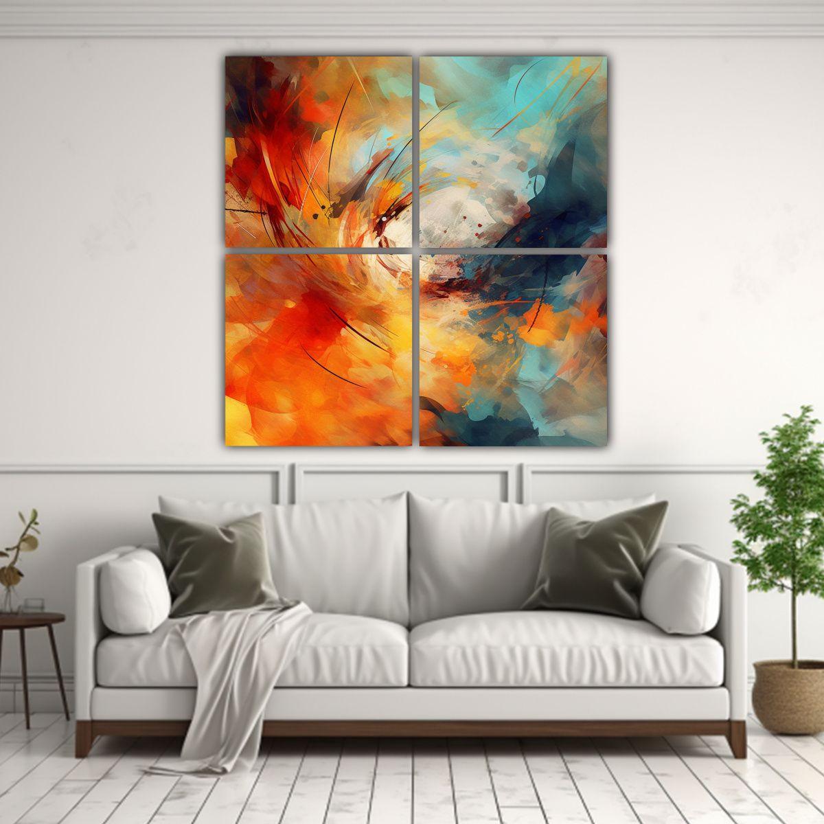 Cuadros Decorativos Abstractos De Alta Calidad 60x60 Cm-2