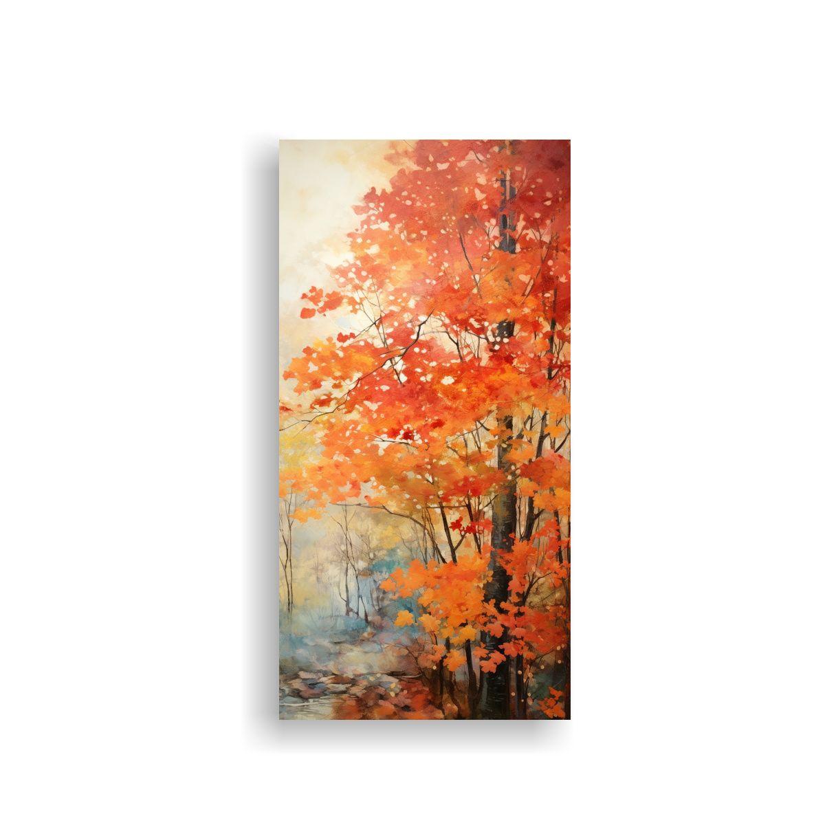 Pintura Abstracta De árboles De Arce En Estilo 60x120cm-0