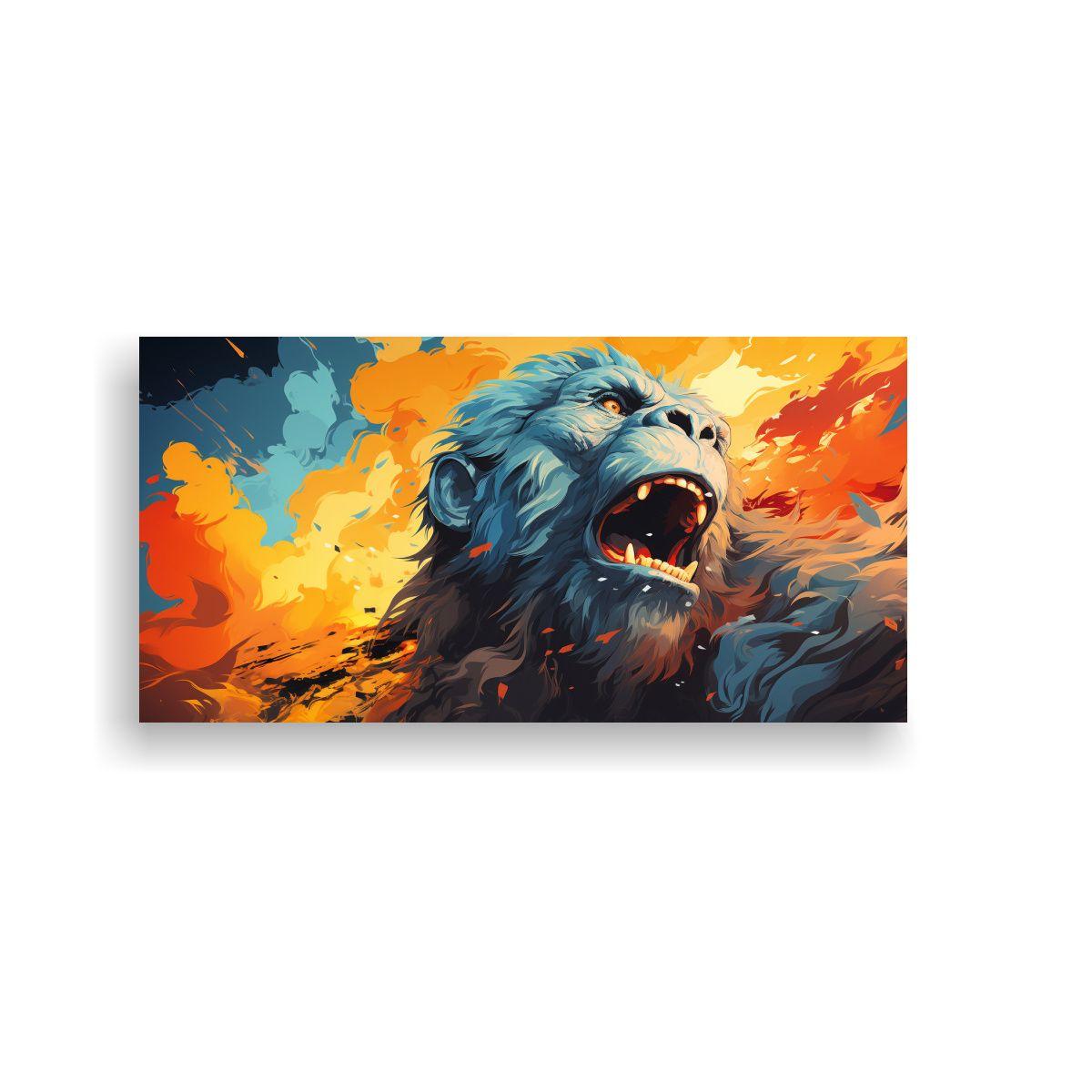 Lienzos Modernos Majestuosos: Yeti En El Cielo 120x60cm-0